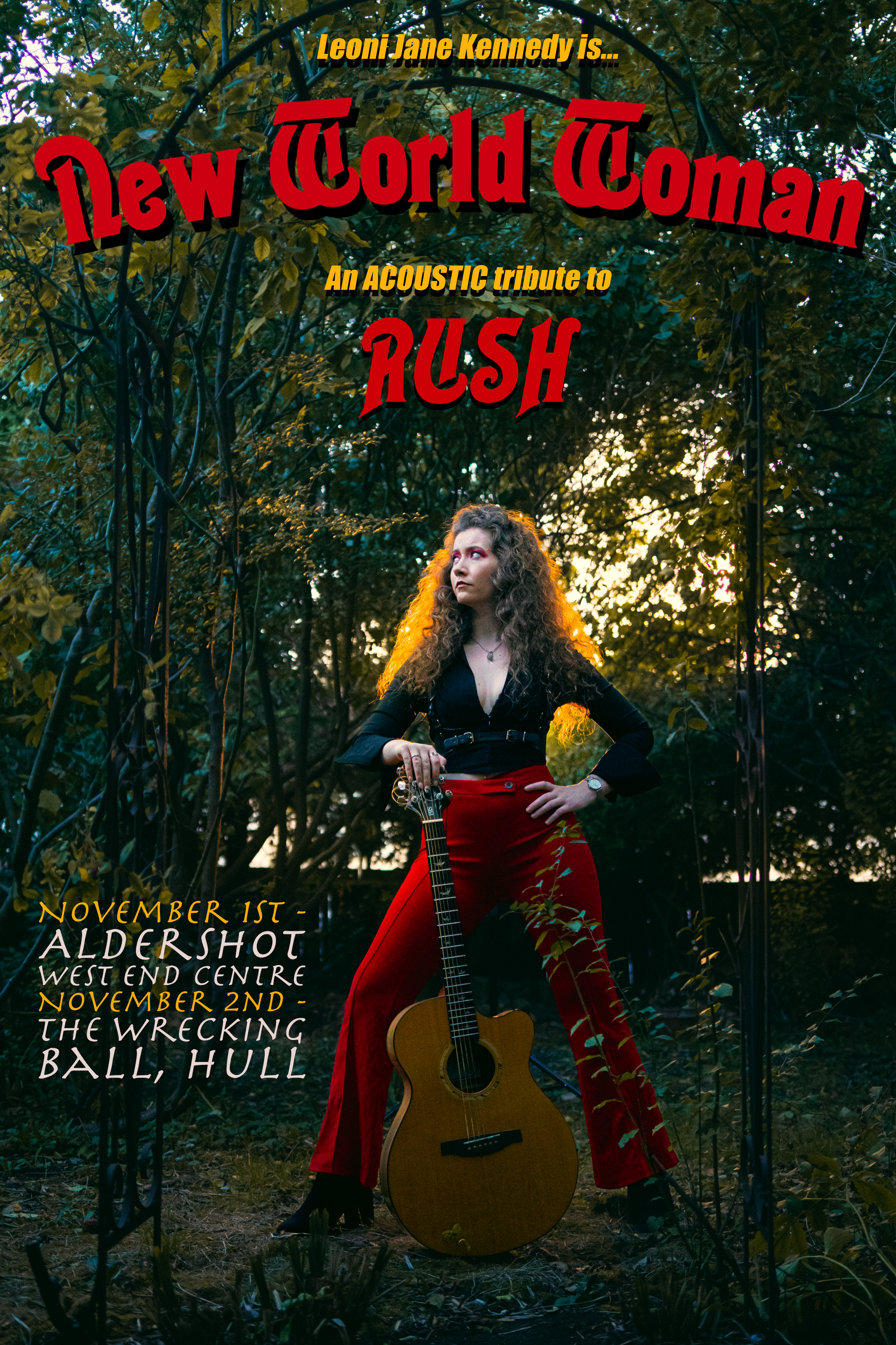 Tour Announcement: Blues Guitarist Leoni Jane Kennedy Announces Rush Tribute Tour for November.